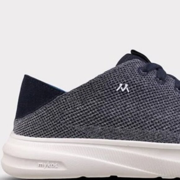 MYKOS MEN'S" WILSON"NAVY SOFT FOLD DOWN HEEL Men's Lace-Up Sneaker MM2503 - Picture 2 of 7